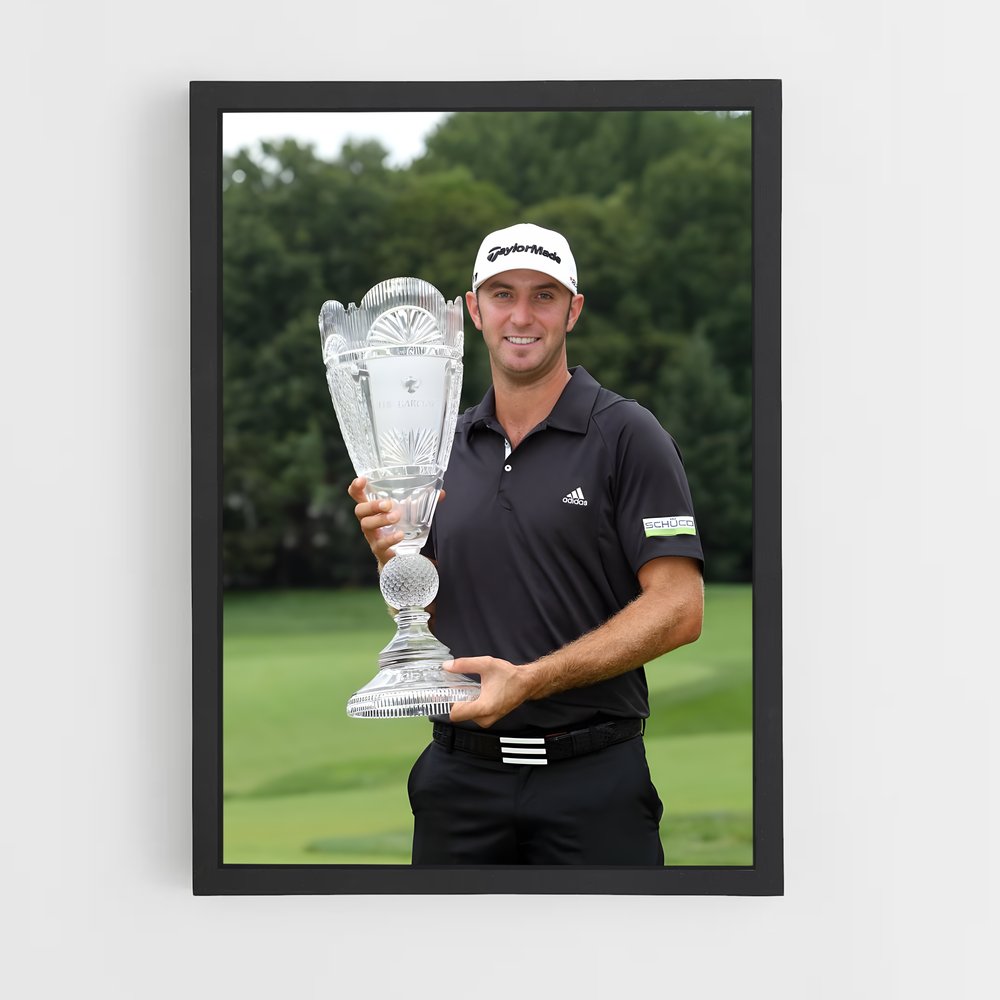 Poster Champion Dustin – affiche Golf (vue 2)